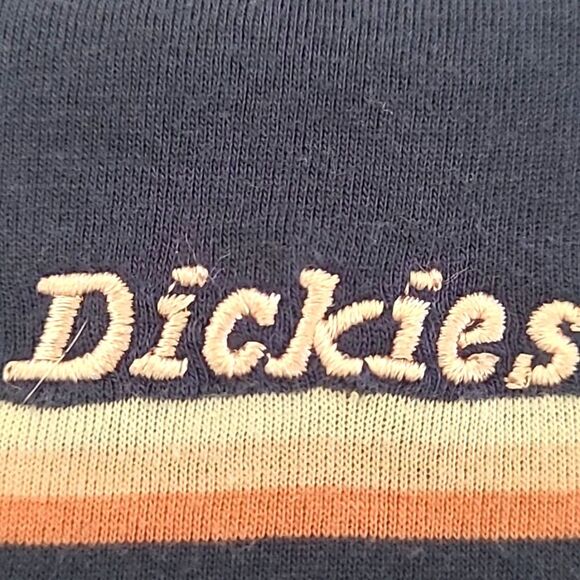 Dickies Women's Medium Boxy Crew Neck Short Sleeve Horizontal Stripe Streetwear - Picture 7 of 12